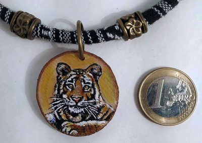pintura miniatura tigre