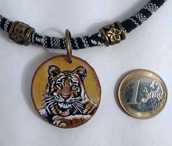 pintura miniatura tigre