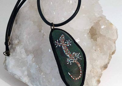 Piedra pintada reptil