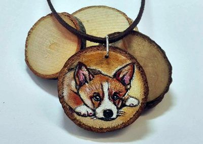 pintura miniatura cachorro perro